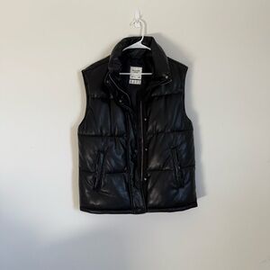 Abercrombie Faux Leather vest